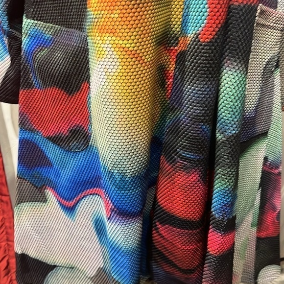 Womens retro jacket nwt polyester colorful trench coat - Picture 4 of 12